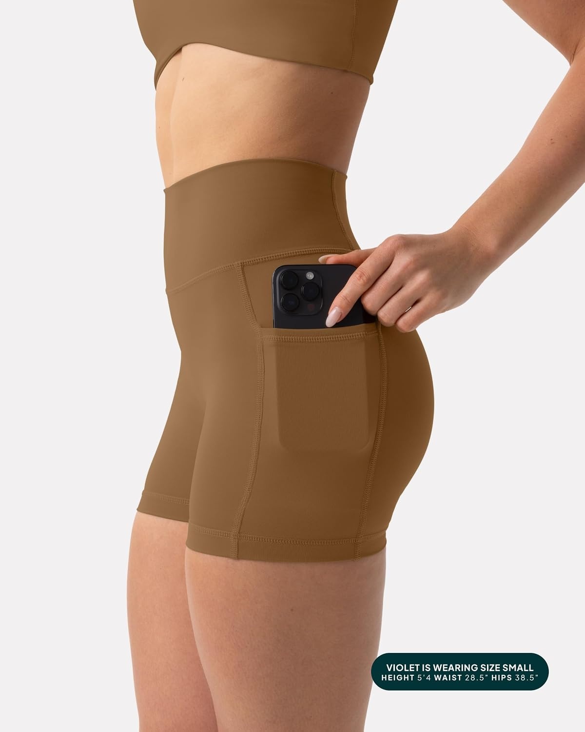 image:imagePAVOI ACTIVE Shorts with Pockets Compressive High Waisted Butt Sculpting 4 amp 6 Womens Biker Shorts HiPerform XXS to 3XCafe