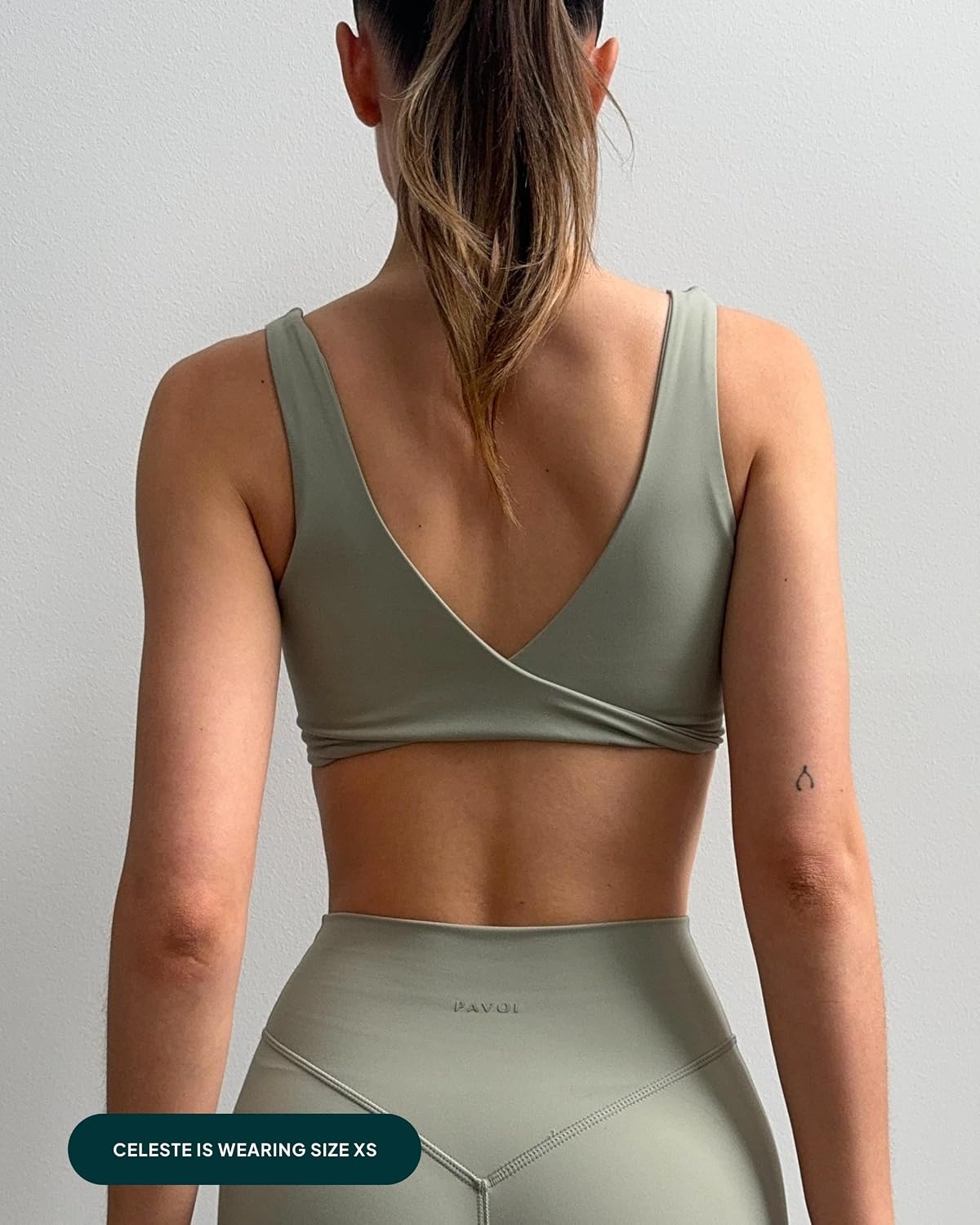image:imagePAVOI ACTIVE Two Ways Twist Sports Bra for Women Customizable Coverage Convertible Twist Front amp Back Workout Bra FlexFlowSienna