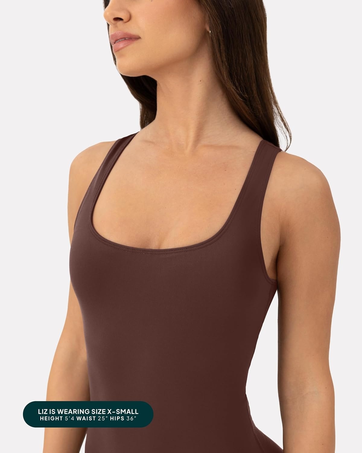 image:imagePAVOI ACTIVE Workout OnePiece for Women Square Neck Gym Bodysuit BuiltIn Shelf Bra 5 Romper Jumpsuit Shorts HiPerformCocoa