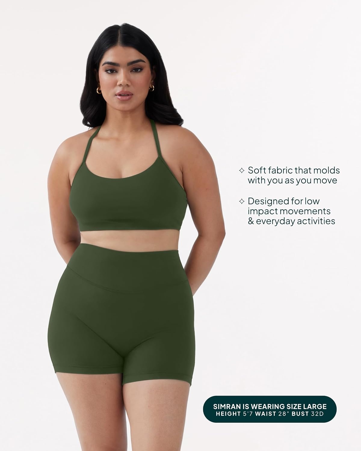 image:imagePAVOI ACTIVE Yoga Racerback Bras for Women Buttery Soft Low Support Scoop Neck YBack Thin Strap Sports Bra FlexFlowArmy