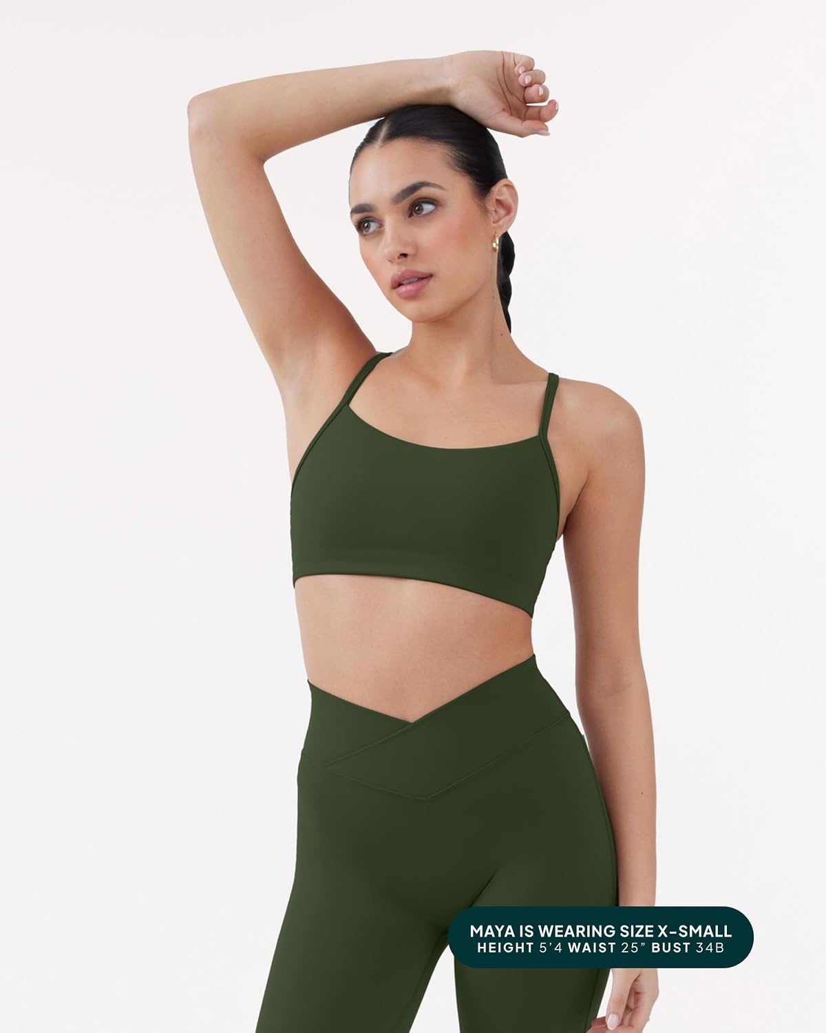 image:imagePAVOI ACTIVE Yoga Racerback Bras for Women Buttery Soft Low Support Scoop Neck YBack Thin Strap Sports Bra FlexFlowArmy