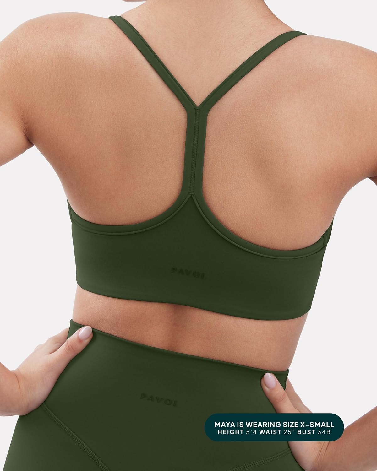 image:imagePAVOI ACTIVE Yoga Racerback Bras for Women Buttery Soft Low Support Scoop Neck YBack Thin Strap Sports Bra FlexFlowArmy