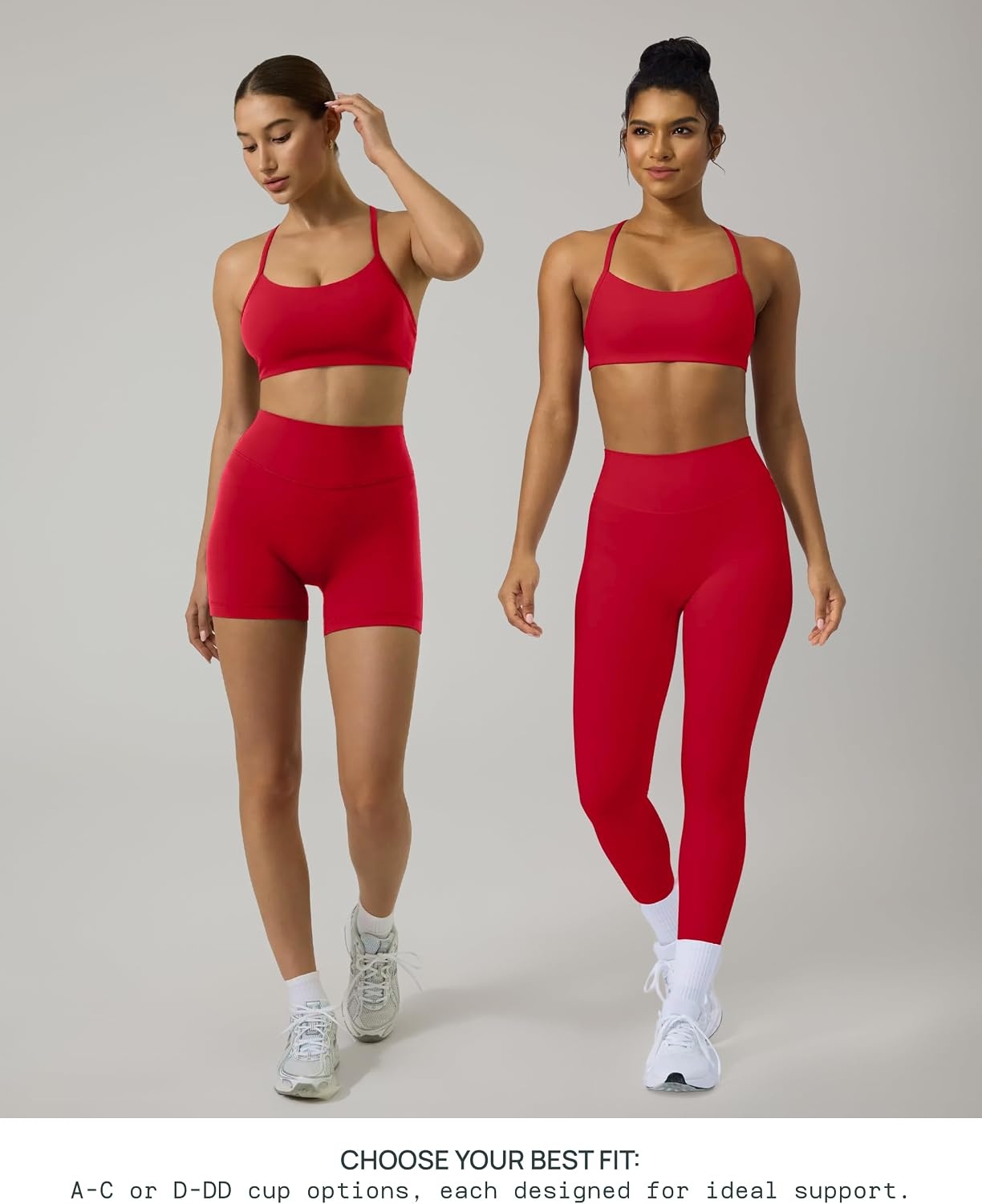 image:imagePAVOI ACTIVE Yoga Racerback Bras for Women Buttery Soft Low Support Scoop Neck YBack Thin Strap Sports Bra FlexFlowChilli Red