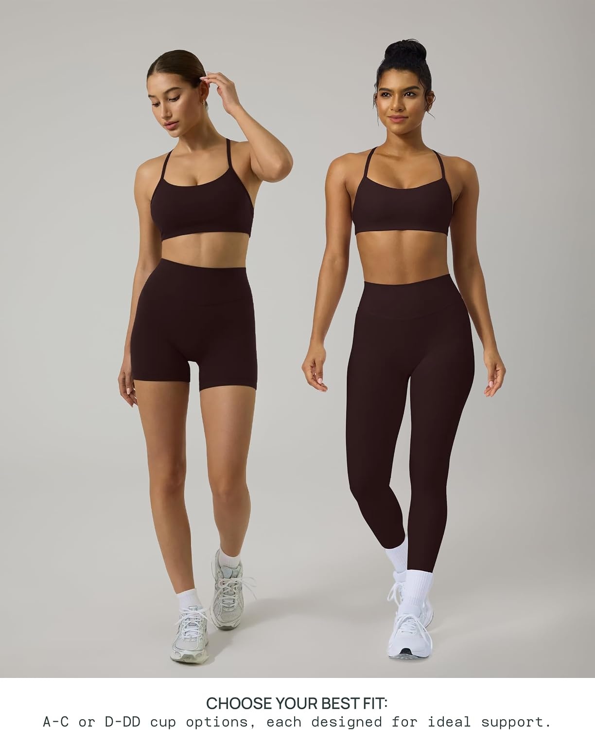 image:imagePAVOI ACTIVE Yoga Racerback Bras for Women Buttery Soft Low Support Scoop Neck YBack Thin Strap Sports Bra FlexFlowEspresso