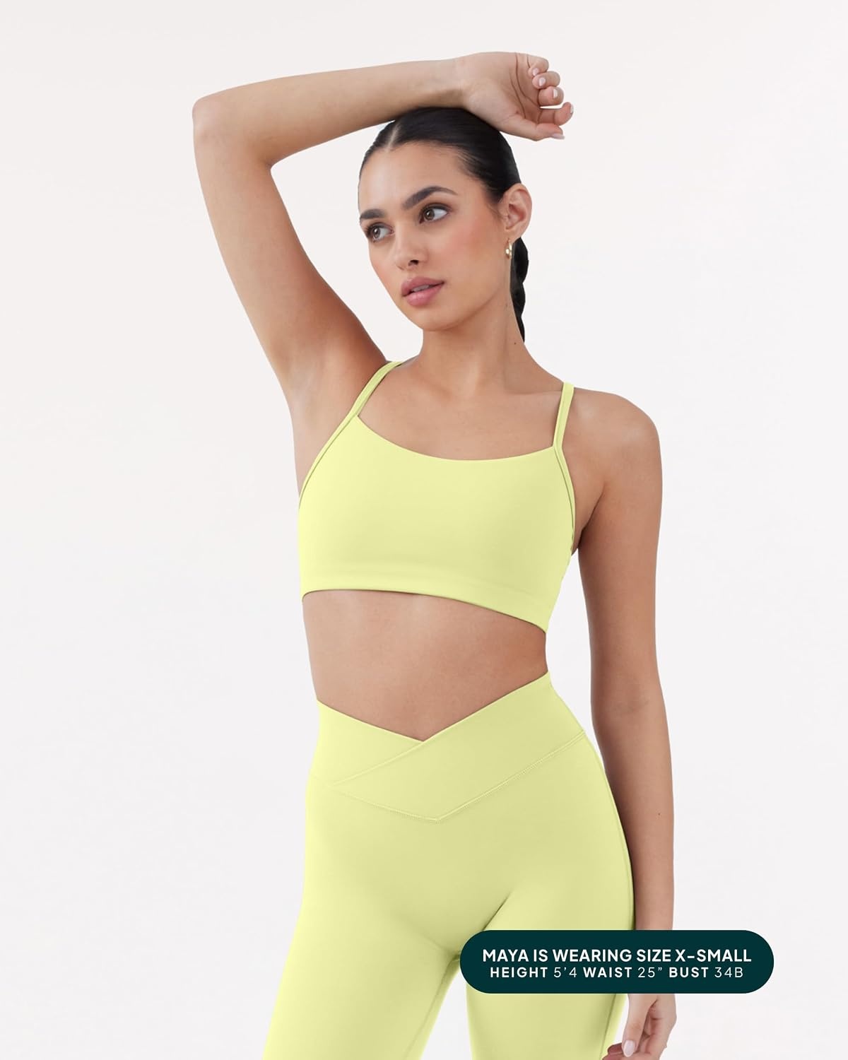 image:imagePAVOI ACTIVE Yoga Racerback Bras for Women Buttery Soft Low Support Scoop Neck YBack Thin Strap Sports Bra FlexFlowLemonade