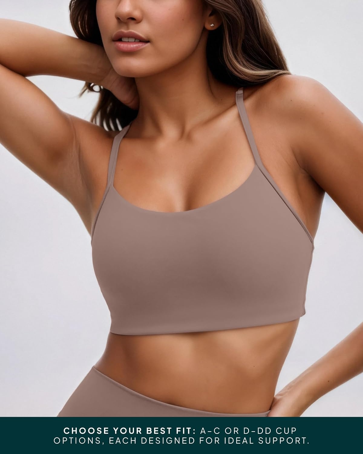 image:imagePAVOI ACTIVE Yoga Racerback Bras for Women Buttery Soft Low Support Scoop Neck YBack Thin Strap Sports Bra FlexFlowTeak