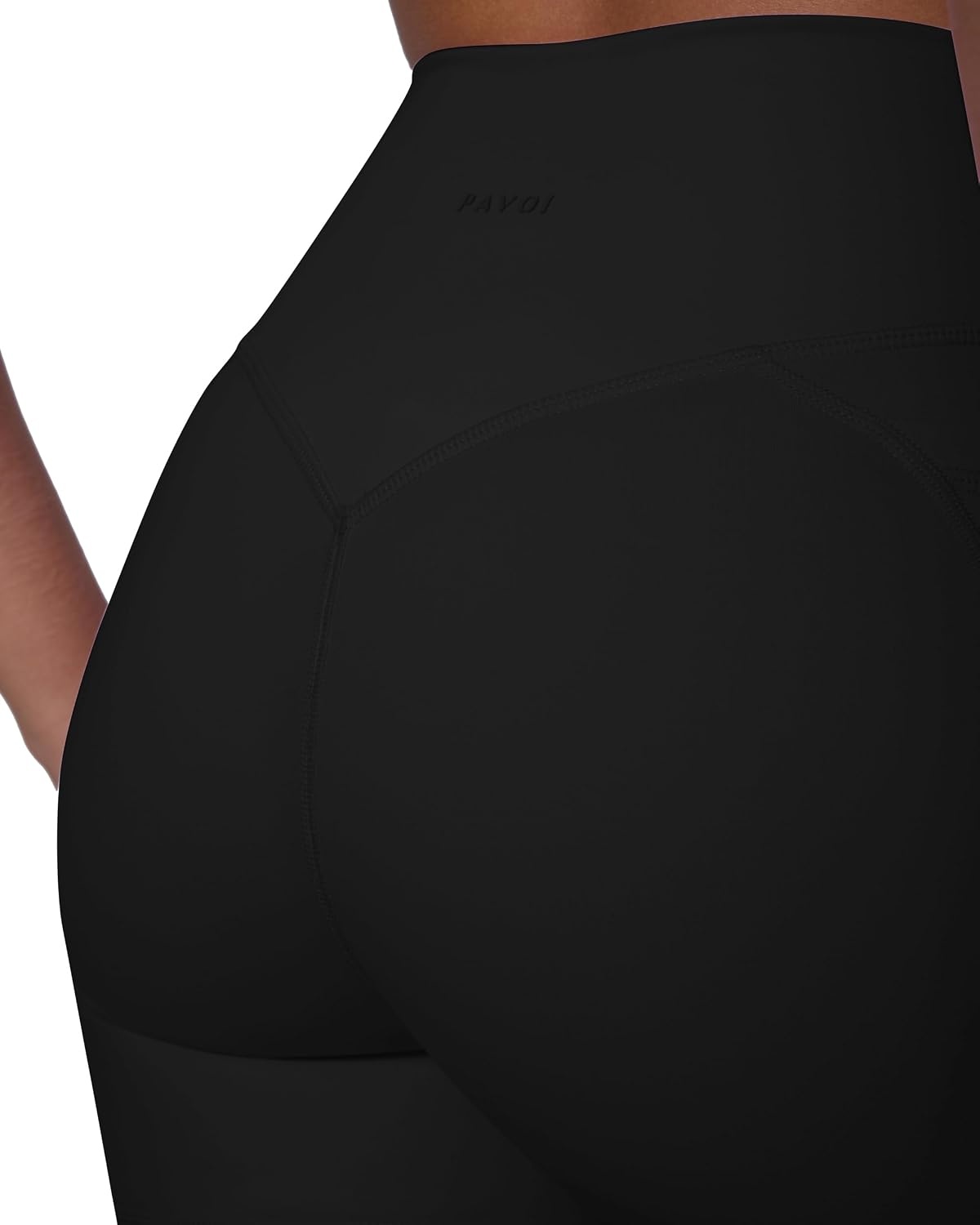image:imagePAVOI ACTIVE Yoga Shorts for Women High Waisted Gym Shorts Buttery Soft Biker Workout Shorts 4 amp 6 Compression FitBlack