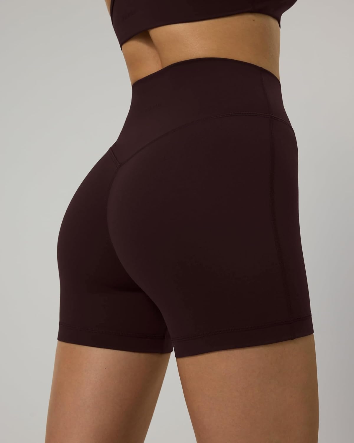 image:imagePAVOI ACTIVE Yoga Shorts for Women High Waisted Gym Shorts Buttery Soft Biker Workout Shorts 4 amp 6 Compression FitEspresso