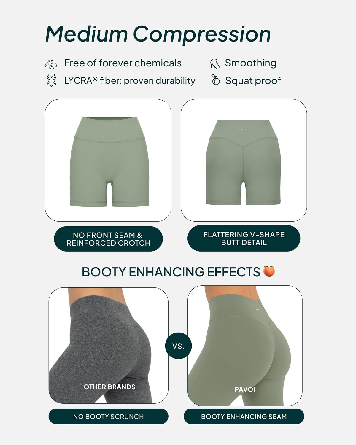 image:imagePAVOI ACTIVE Yoga Shorts for Women High Waisted Gym Shorts Buttery Soft Biker Workout Shorts 4 amp 6 Compression FitJade