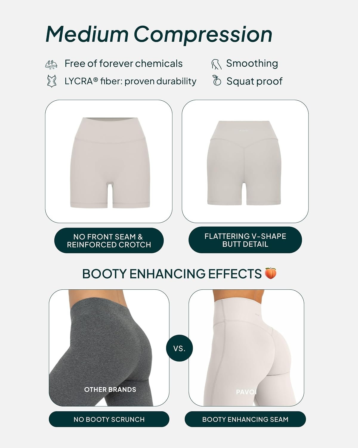 image:imagePAVOI ACTIVE Yoga Shorts for Women High Waisted Gym Shorts Buttery Soft Biker Workout Shorts 4 amp 6 Compression FitMoon