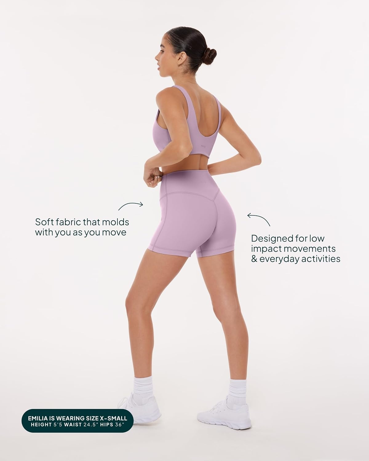 image:imagePAVOI ACTIVE Yoga Shorts for Women High Waisted Gym Shorts Buttery Soft Biker Workout Shorts 4 amp 6 Compression FitRose