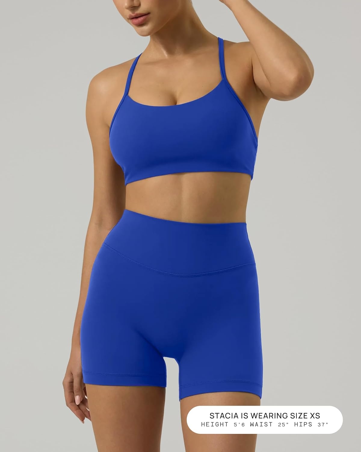 image:imagePAVOI ACTIVE Yoga Shorts for Women High Waisted Gym Shorts Buttery Soft Biker Workout Shorts 4 amp 6 Compression FitRoyal Blue