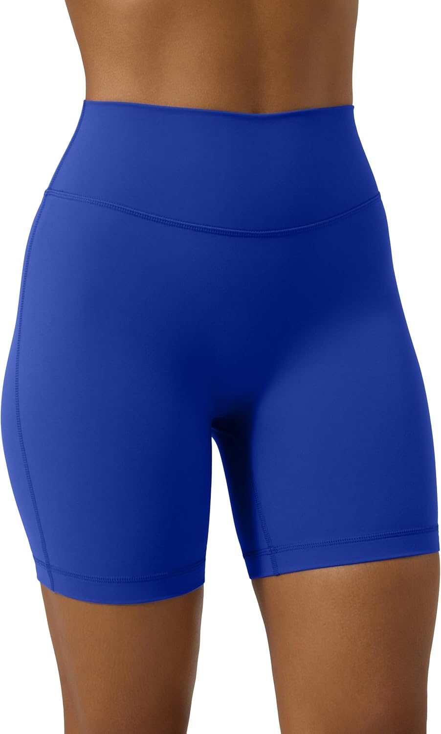 image:imagePAVOI ACTIVE Yoga Shorts for Women High Waisted Gym Shorts Buttery Soft Biker Workout Shorts 4 amp 6 Compression FitRoyal Blue