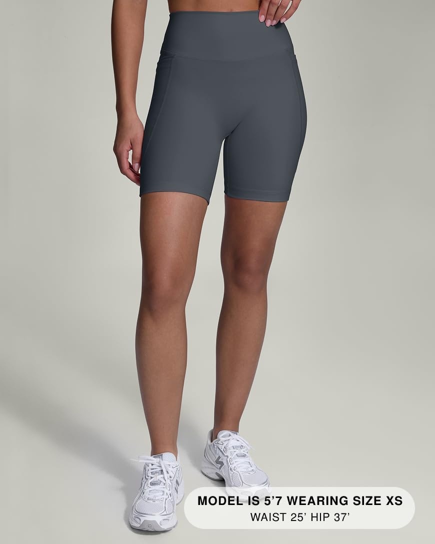 image:imagePAVOI ACTIVE Yoga Shorts for Women High Waisted Gym Shorts Buttery Soft Biker Workout Shorts 4 amp 6 Compression FitThunder