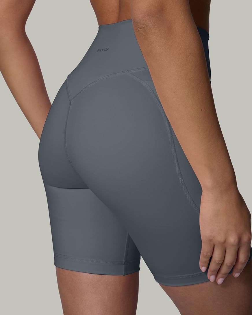 image:imagePAVOI ACTIVE Yoga Shorts for Women High Waisted Gym Shorts Buttery Soft Biker Workout Shorts 4 amp 6 Compression FitThunder