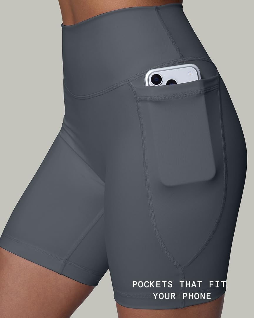 image:imagePAVOI ACTIVE Yoga Shorts for Women High Waisted Gym Shorts Buttery Soft Biker Workout Shorts 4 amp 6 Compression FitThunder