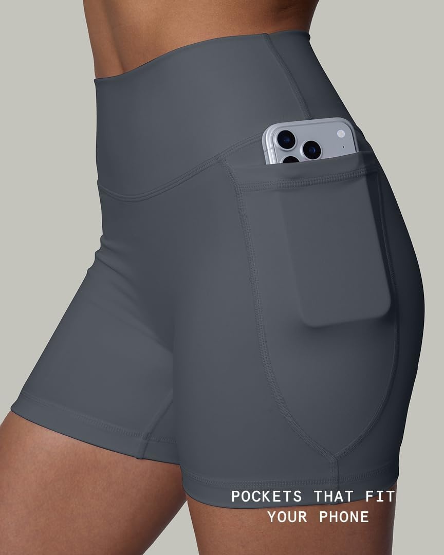image:imagePAVOI ACTIVE Yoga Shorts for Women High Waisted Gym Shorts Buttery Soft Biker Workout Shorts 4 amp 6 Compression FitThunder