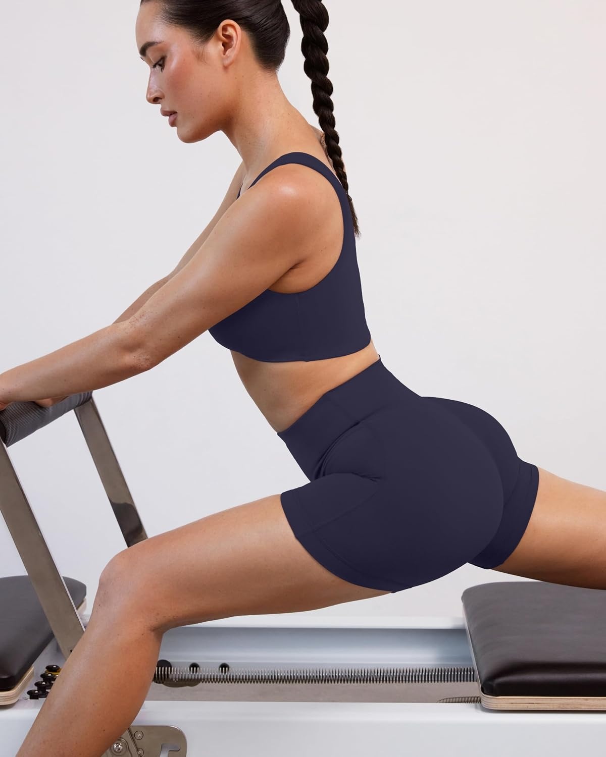 image:imagePAVOI ACTIVE Yoga Shorts for Women High Waisted Gym Shorts Buttery Soft Biker Workout Shorts 4 amp 6 Compression FitTwilight