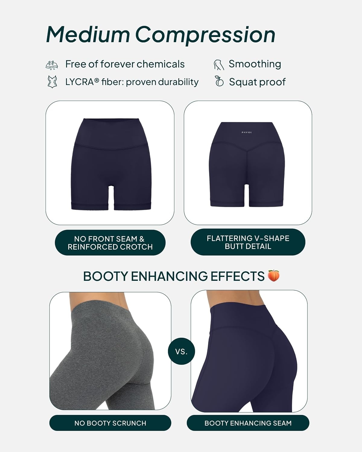 image:imagePAVOI ACTIVE Yoga Shorts for Women High Waisted Gym Shorts Buttery Soft Biker Workout Shorts 4 amp 6 Compression FitTwilight