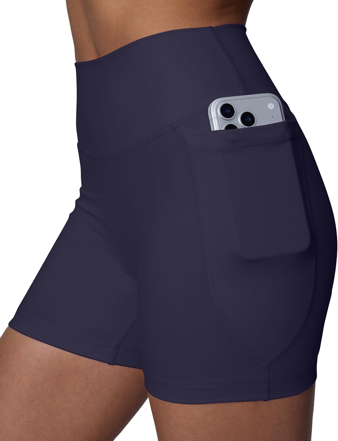 image:imagePAVOI ACTIVE Yoga Shorts for Women High Waisted Gym Shorts Buttery Soft Biker Workout Shorts 4 amp 6 Compression FitTwilight