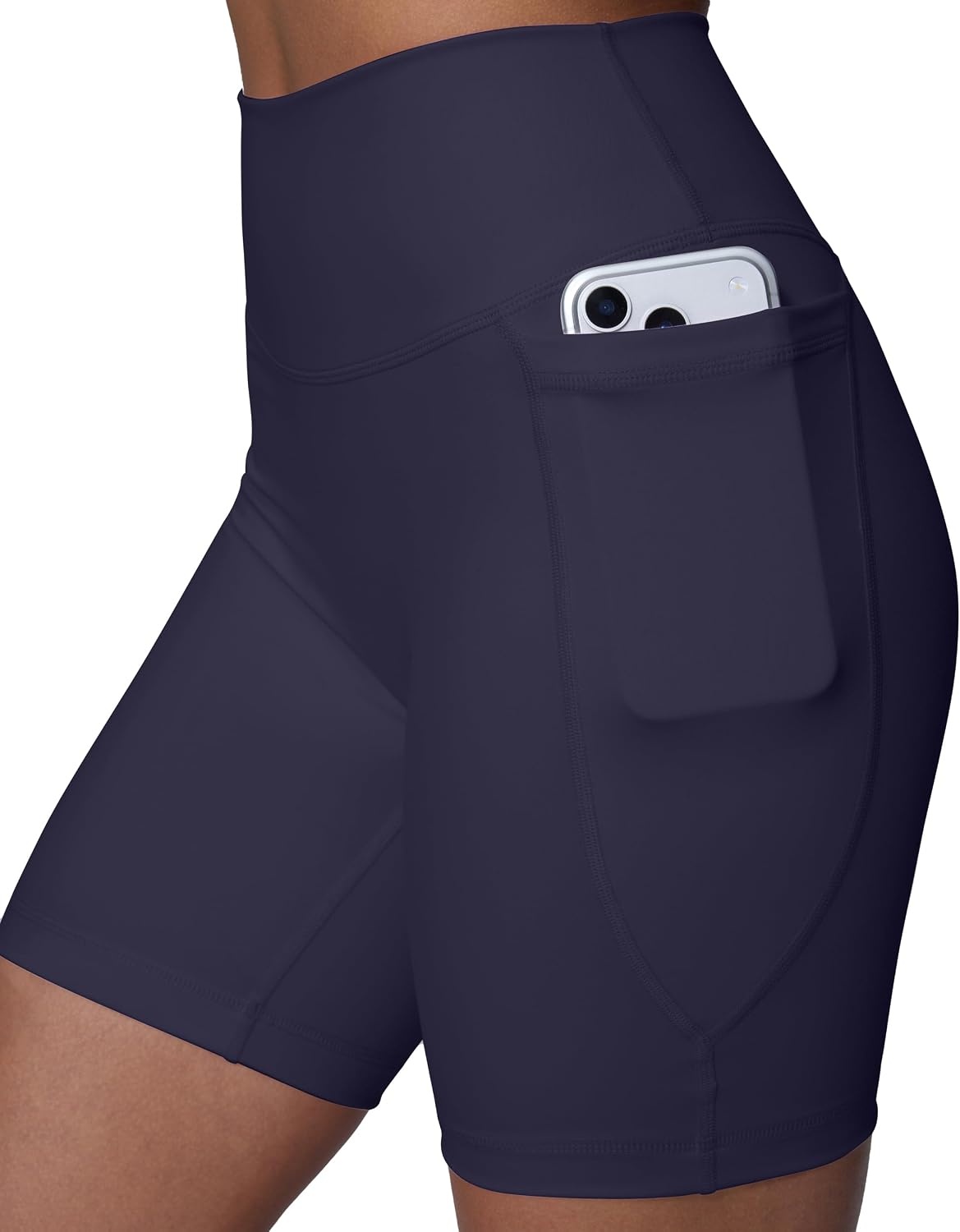 image:imagePAVOI ACTIVE Yoga Shorts for Women High Waisted Gym Shorts Buttery Soft Biker Workout Shorts 4 amp 6 Compression FitTwilight