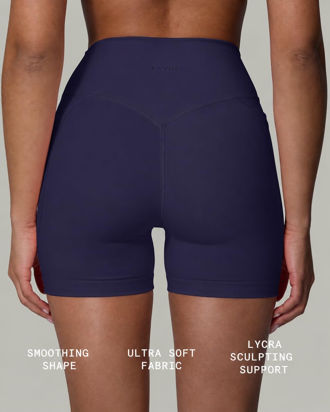 image:imagePAVOI ACTIVE Yoga Shorts for Women High Waisted Gym Shorts Buttery Soft Biker Workout Shorts 4 amp 6 Compression FitTwilight