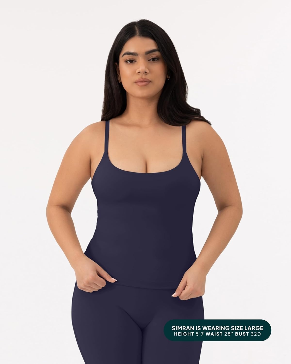 image:imagePAVOI ACTIVE Yoga Tank Top with Built in Bra for Women Medium Support Shelf Bra Soft Workout Camisole Tops FlexFlowTwilight