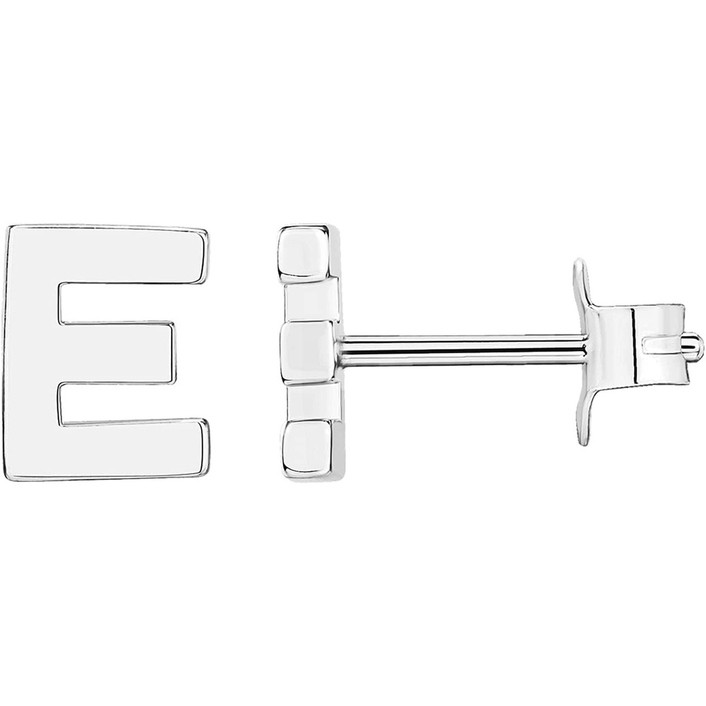 image:imagePAVOI 14K Gold Plated 925 Sterling Silver Alphabet Letter Earrings Personalized Initial Earrings E