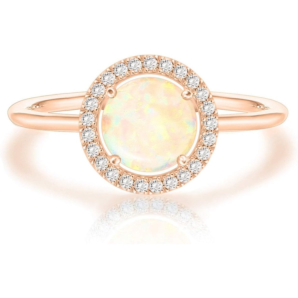 image:imagePAVOI 14K Gold Plated Crystal Birthstone Rings  Rings For WomenRose Gold