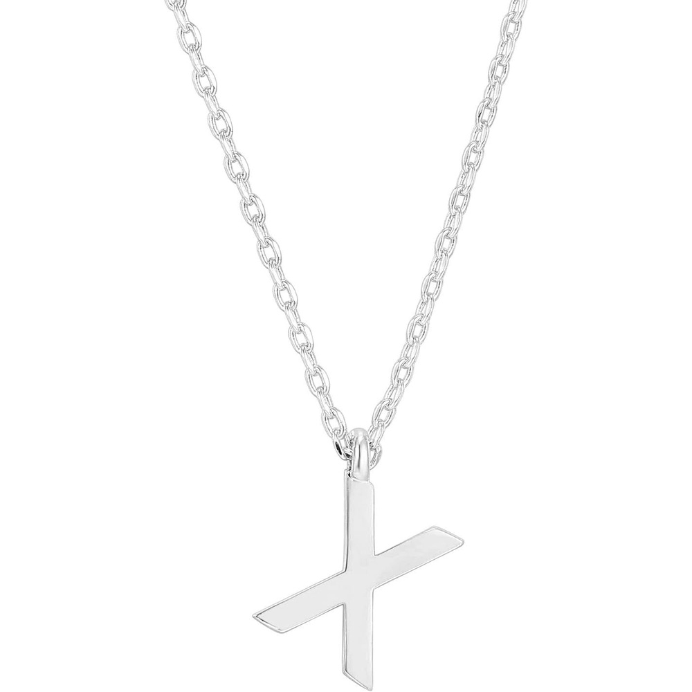 image:imagePAVOI 14K Gold Plated Initial Necklace Letter Necklaces for Women X