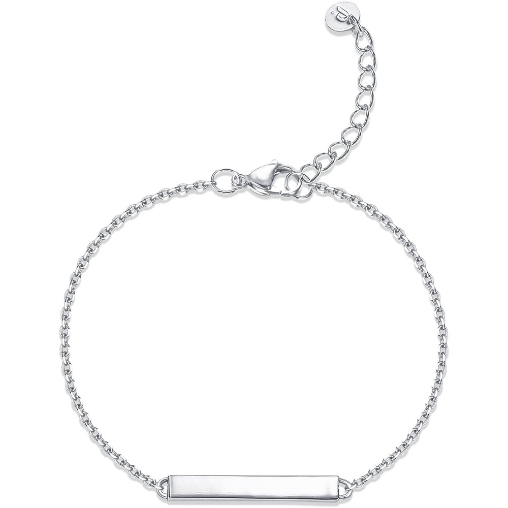 image:imagePAVOI 14K Gold Plated Lightweight Chain Bracelet  Bracelets for WomenWhite Gold