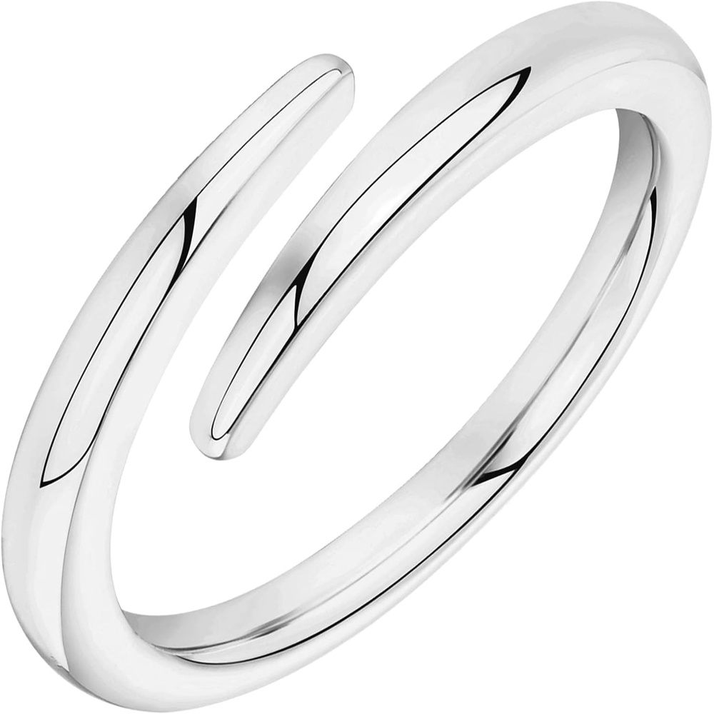 image:imagePAVOI 14K Gold Plated Open Twist Eternity Band for WomenWhite Gold
