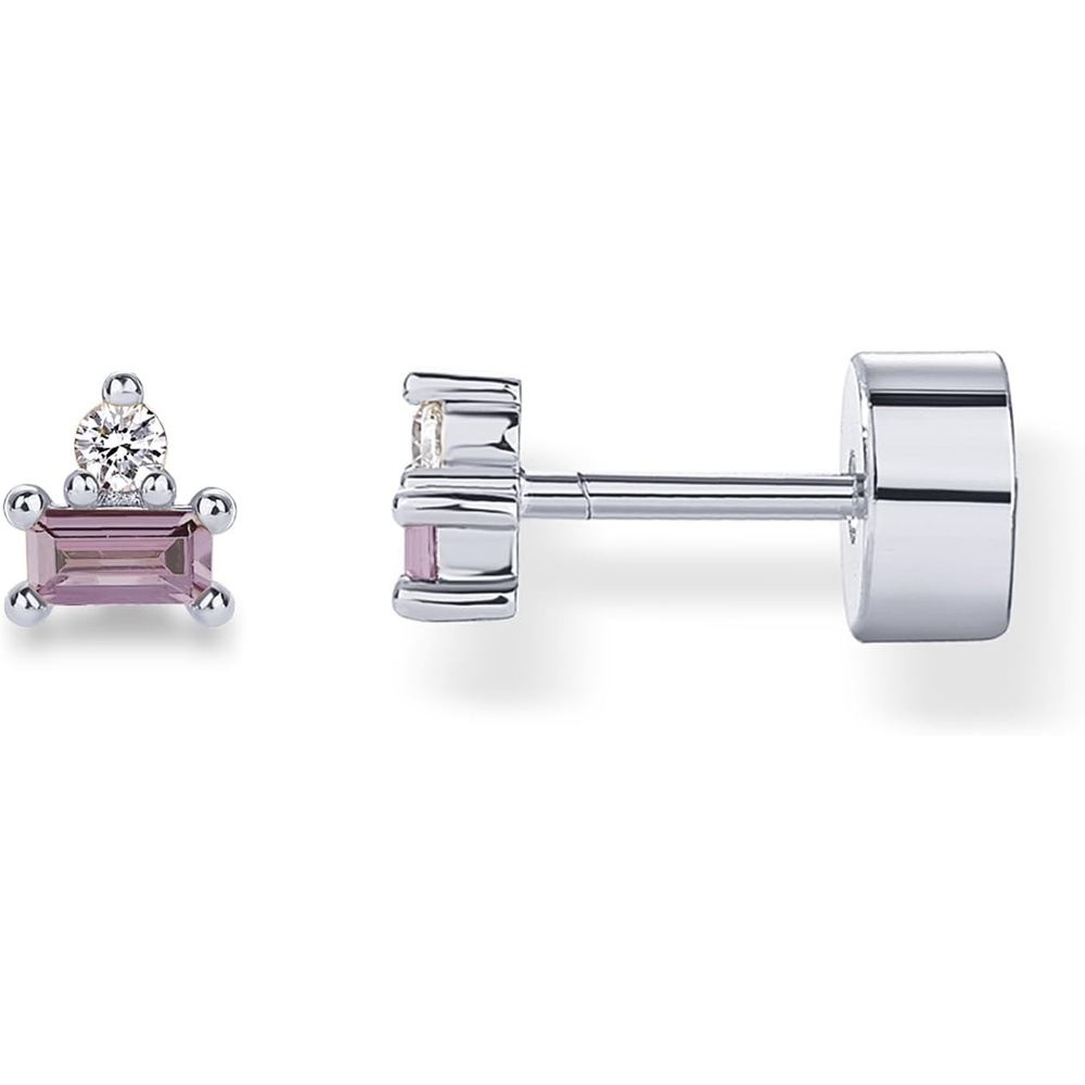 image:imagePAVOI 14K Gold Plated Sterling Silver Posts Colored Birthstone Flatback Stud Earrings for Women  Gemstone Cubic Zirconia Screwback Earrings  Dainty Helix Cartilage Piercing JewelryFebruary  Amethyst