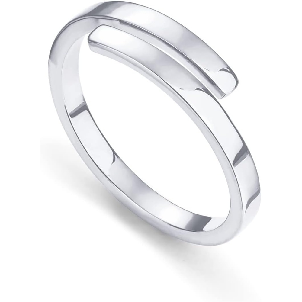 image:imagePAVOI 14K Gold Plated Twist Stacking Ring l Rings for WomenWhite Gold