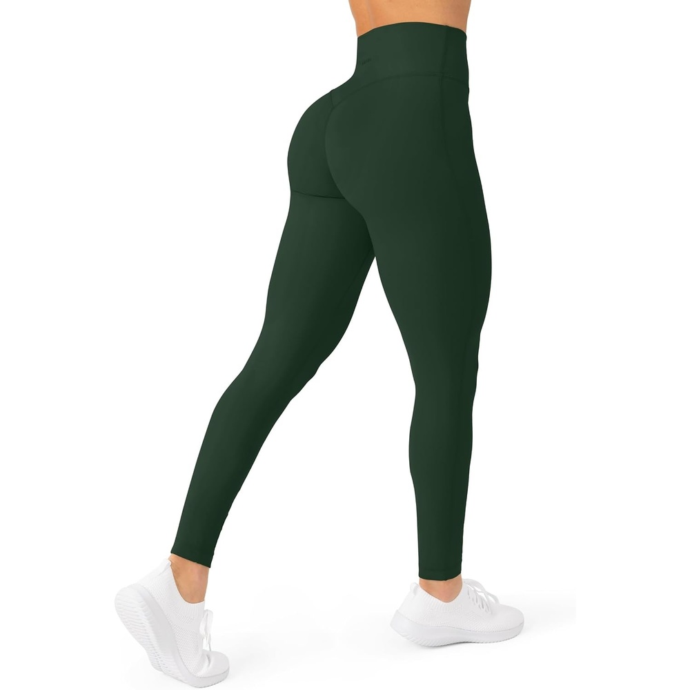 image:imagePAVOI ACTIVE Buttery Soft Workout Leggings for Women High Waisted No Front Seam Gym Leggings Yoga Pants FlexFlowPine Green