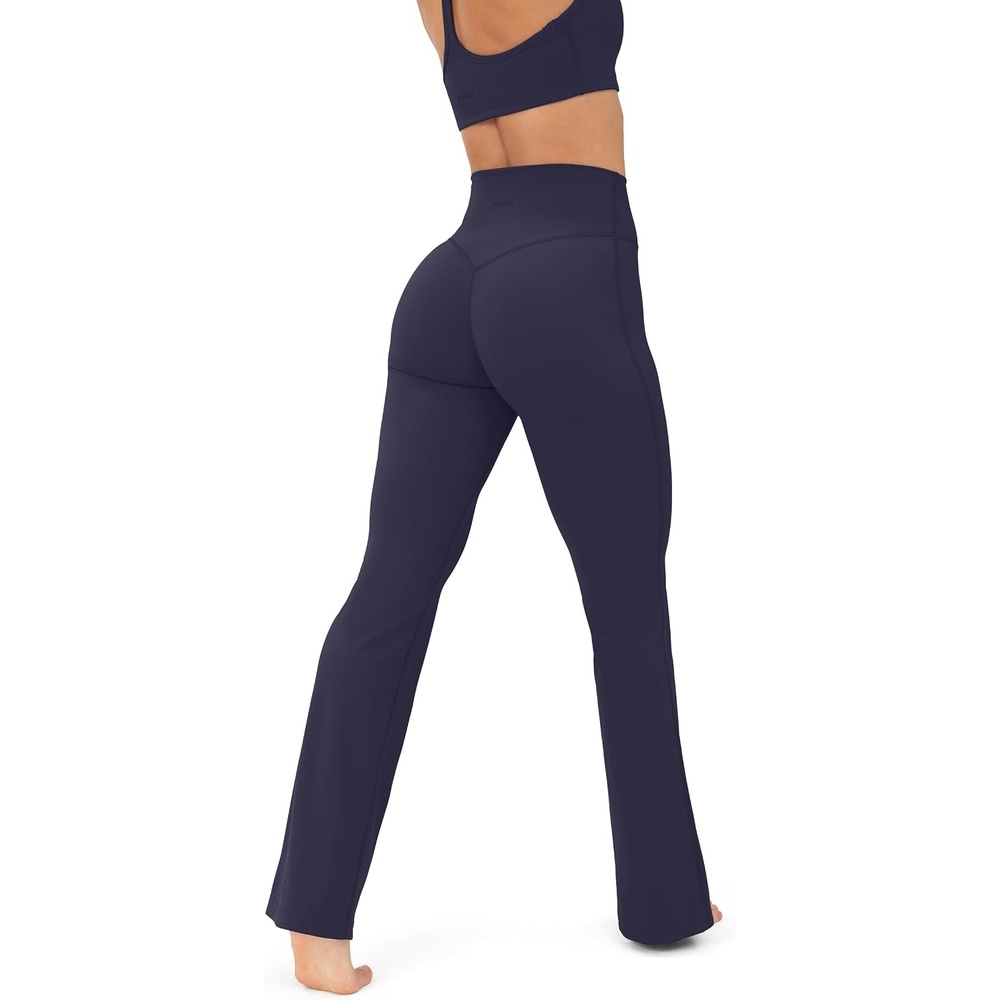 image:imagePAVOI ACTIVE High Waisted Flare Leggings for Women Buttery Soft Bell Bottom Workout Flared Wide Leg Yoga Pants FlexFlowTwilight