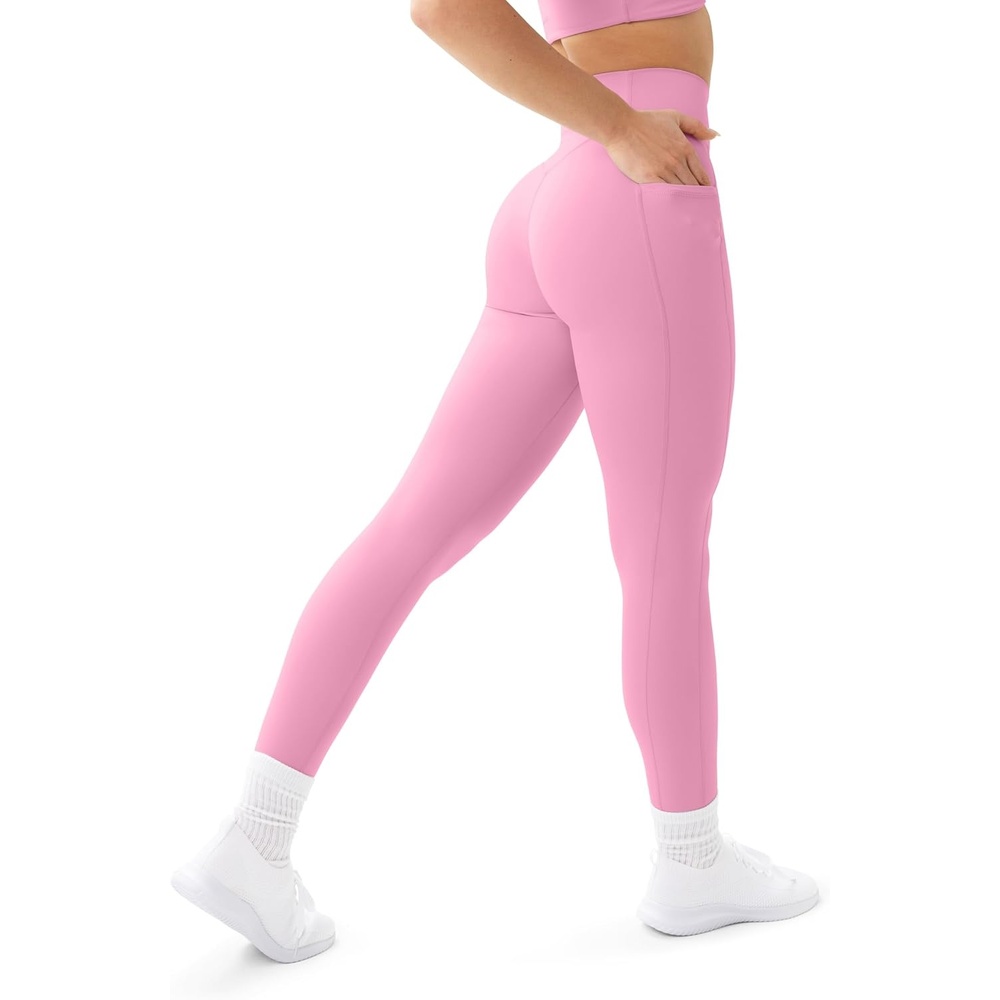 image:imagePAVOI ACTIVE Leggings with Pockets Compressive High Waisted Butt Sculpting Womens Full Length Workout Pants HiPerformPetal