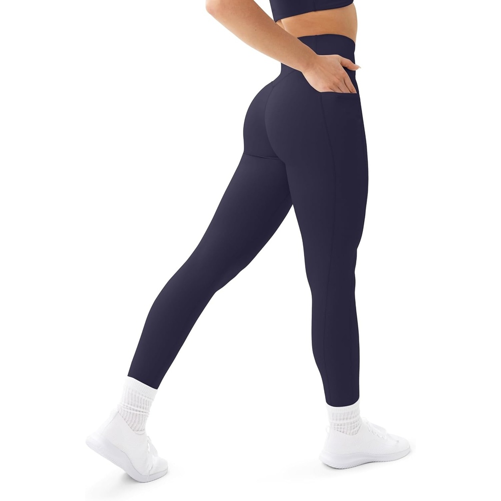 image:imagePAVOI ACTIVE Leggings with Pockets Compressive High Waisted Butt Sculpting Womens Full Length Workout Pants HiPerformTwilight