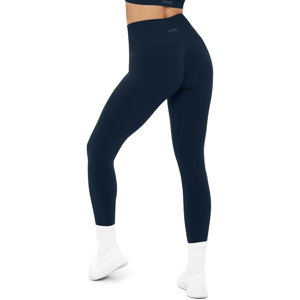 image:imagePAVOI ACTIVE Seamless Scrunch Butt Leggings High Waisted Compression Sculpting Women Full Length Workout Pants SculptFormMidnight