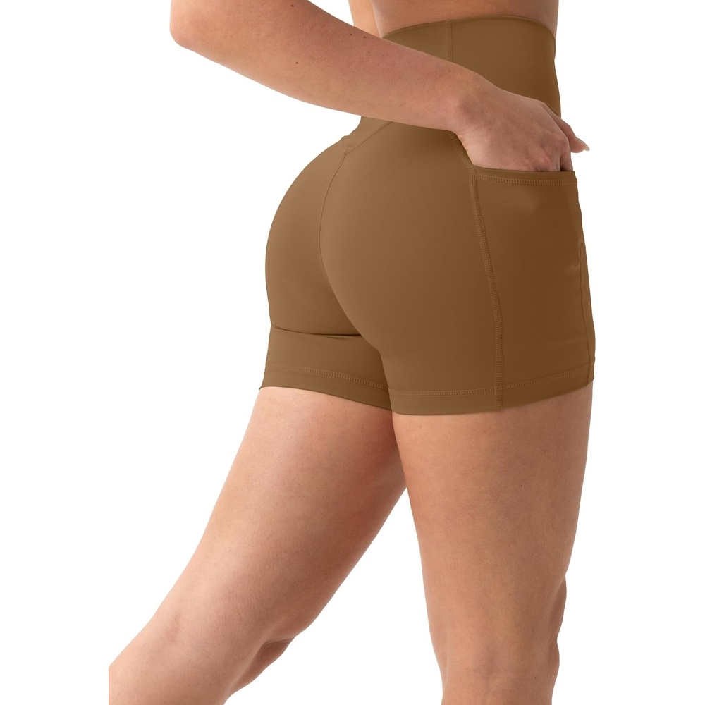image:imagePAVOI ACTIVE Shorts with Pockets Compressive High Waisted Butt Sculpting 4 amp 6 Womens Biker Shorts HiPerform XXS to 3XCafe