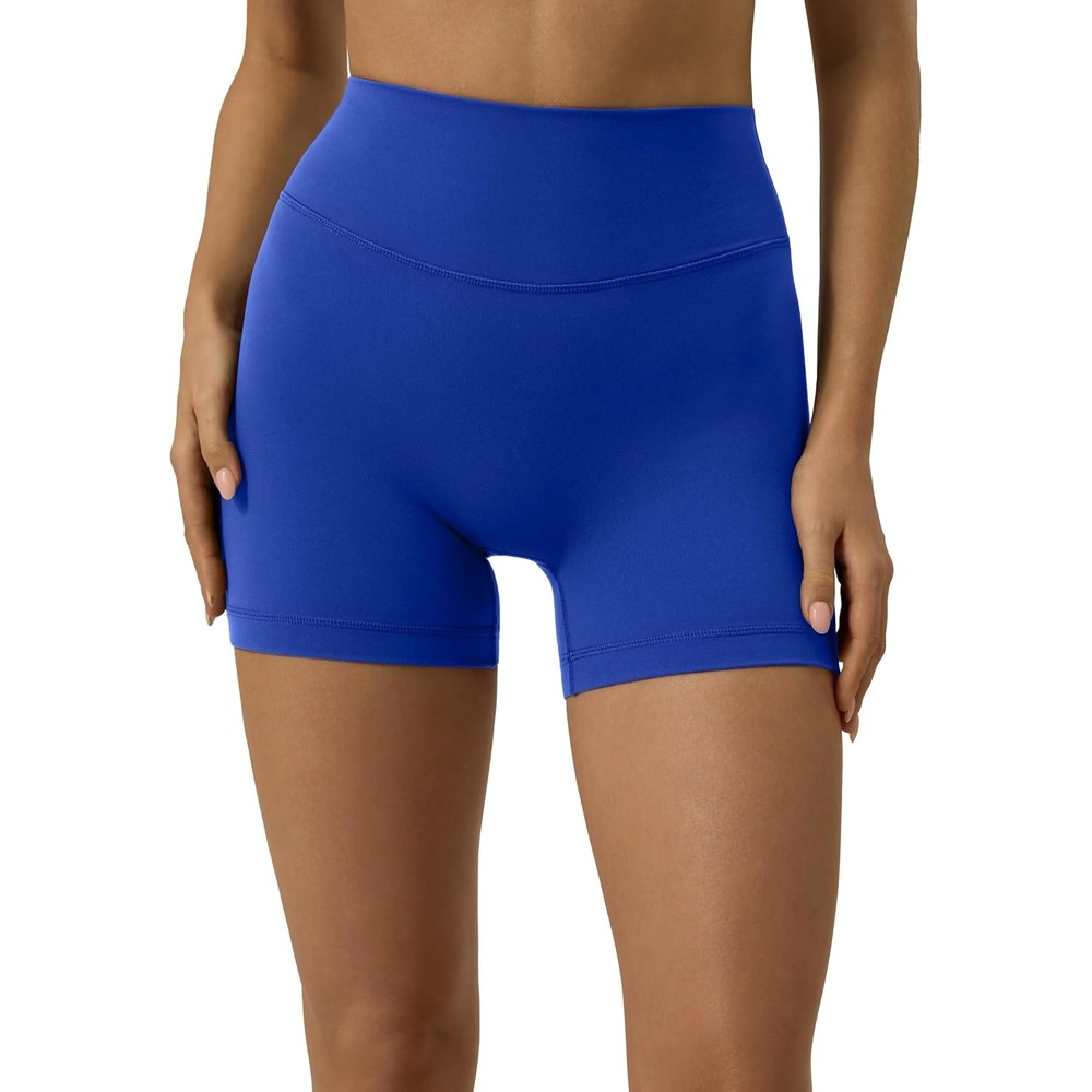 image:imagePAVOI ACTIVE Yoga Shorts for Women High Waisted Gym Shorts Buttery Soft Biker Workout Shorts 4 amp 6 Compression FitRoyal Blue