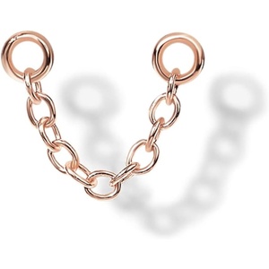PAVOI 14K Earrings Chain Connectors (45 Millimeters, Yellow Gold)(15 Millimeters)