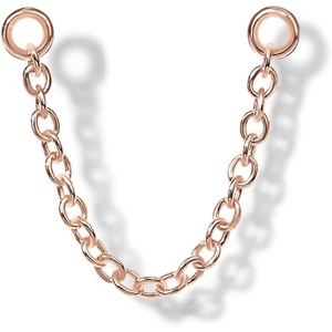 PAVOI 14K Earrings Chain Connectors (45 Millimeters, Yellow Gold)(30 Millimeters)