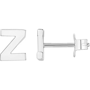 PAVOI 14K Gold Plated 925 Sterling Silver Alphabet Letter Earrings – Personalized Initial Earrings(- Z)