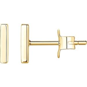 PAVOI 14K Gold Plated 925 Sterling Silver Tiny Stud Earrings for Women – Dainty Circle, Triangle, Bar Earrings – Hypoallergenic Minimalist Geometric Jewelry Small Gold Studs for Women(Yellow Gold)