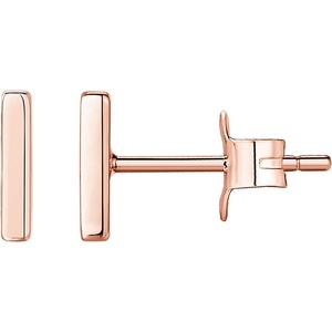 PAVOI 14K Gold Plated 925 Sterling Silver Tiny Stud Earrings for Women – Dainty Circle, Triangle, Bar Earrings – Hypoallergenic Minimalist Geometric Jewelry Small Gold Studs for Women(Rose Gold)