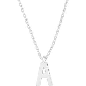 PAVOI 14K Gold Plated Initial Necklace | Letter Necklaces for Women(- A)