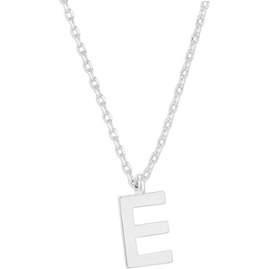 PAVOI 14K Gold Plated Initial Necklace | Letter Necklaces for Women(- E)