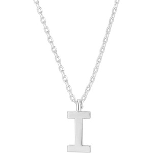 PAVOI 14K Gold Plated Initial Necklace | Letter Necklaces for Women(- I)