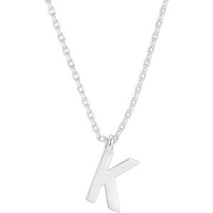 PAVOI 14K Gold Plated Initial Necklace | Letter Necklaces for Women(- K)